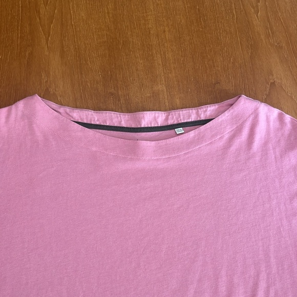 Boden Super Soft Short Sleeve T-Shirt, Boat Neckline, Dusty Rose, Size 12 - Picture 5 of 13